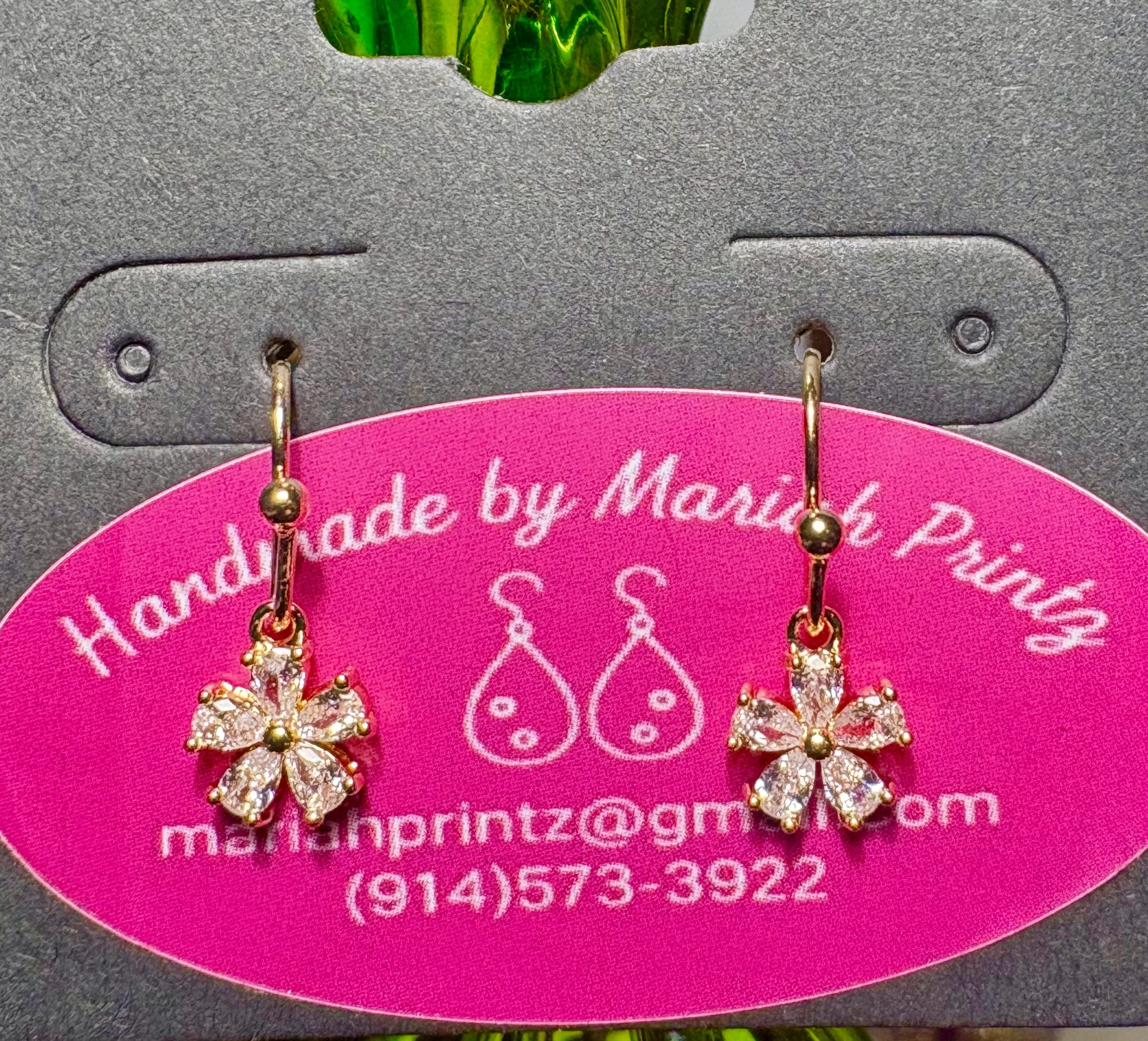 Mini Clear Zircon Flowers